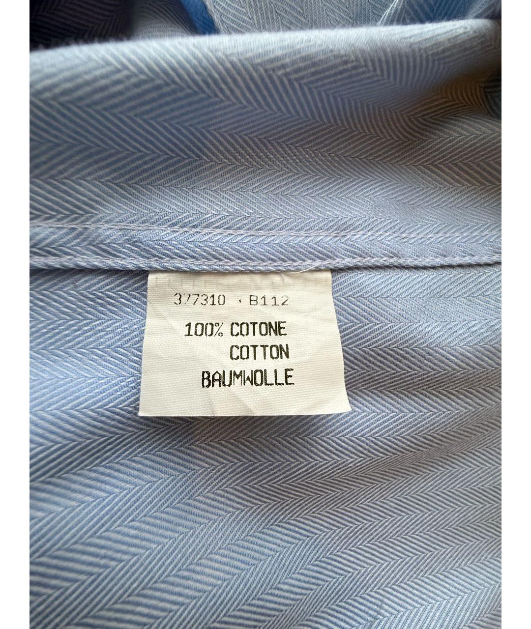 GUY LAROCHE Голубая хлопковая классическая рубашка, фото 8