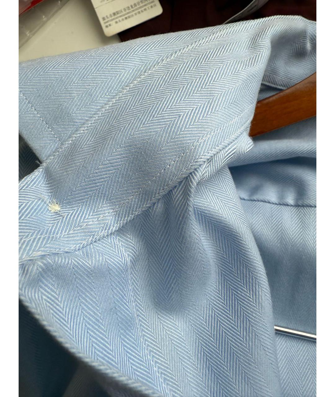 GUY LAROCHE Голубая хлопковая классическая рубашка, фото 5