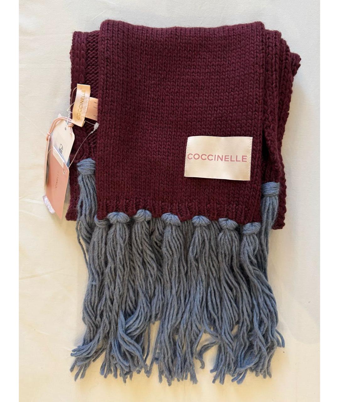 COCCINELLE Бордовый шарф, фото 2