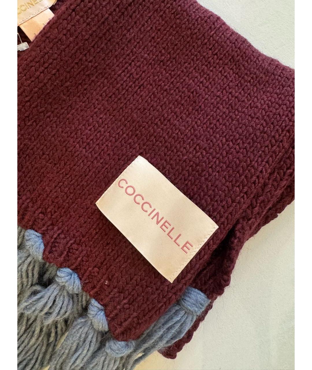 COCCINELLE Бордовый шарф, фото 4