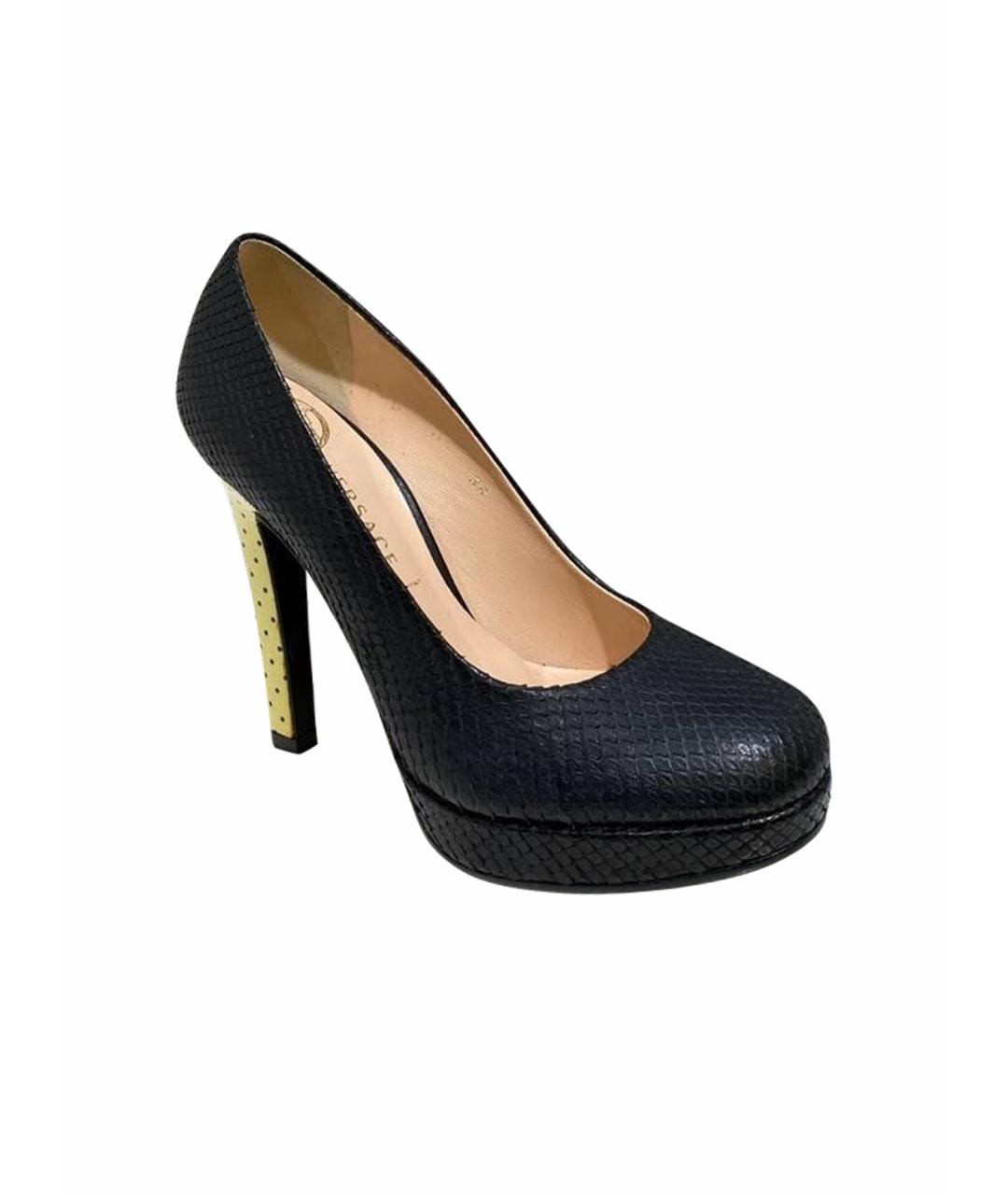 VERSACE Черные туфли, фото 1