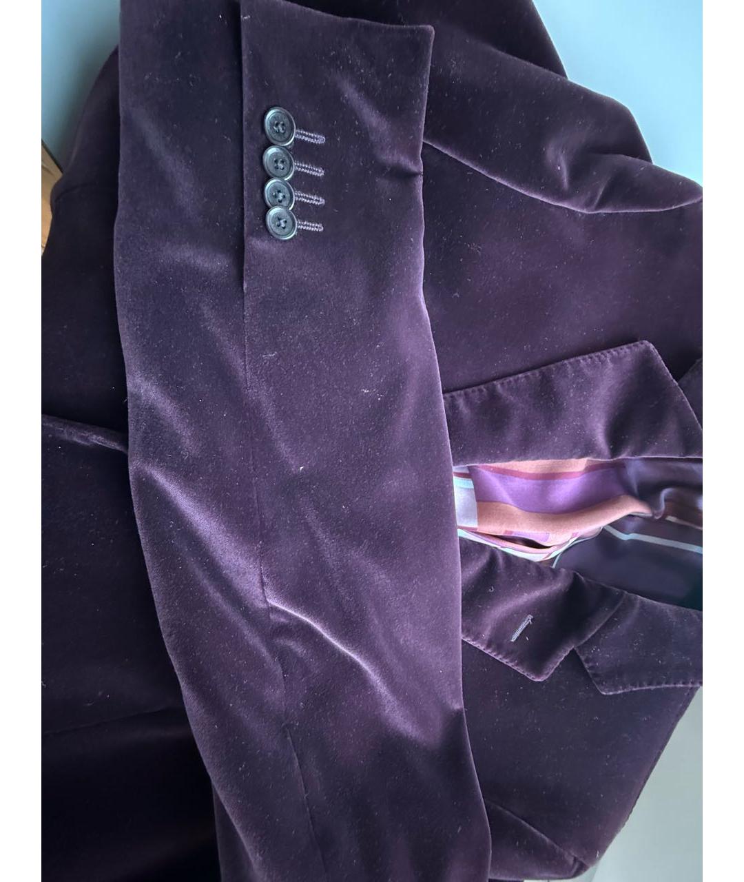 ETRO Бордовый бархатный пиджак, фото 6