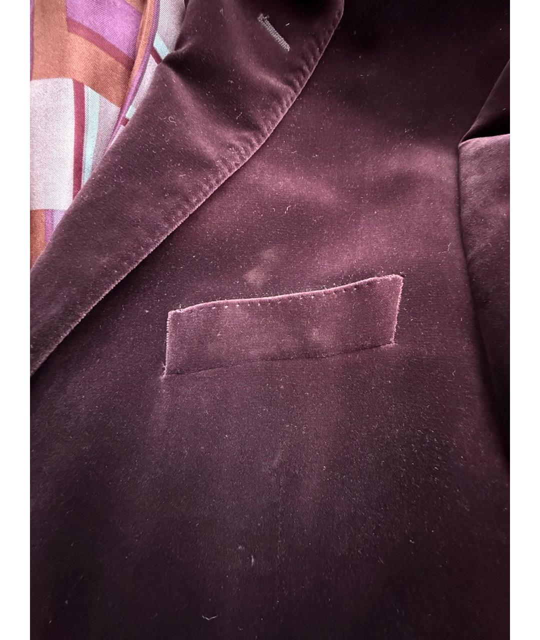 ETRO Бордовый бархатный пиджак, фото 5
