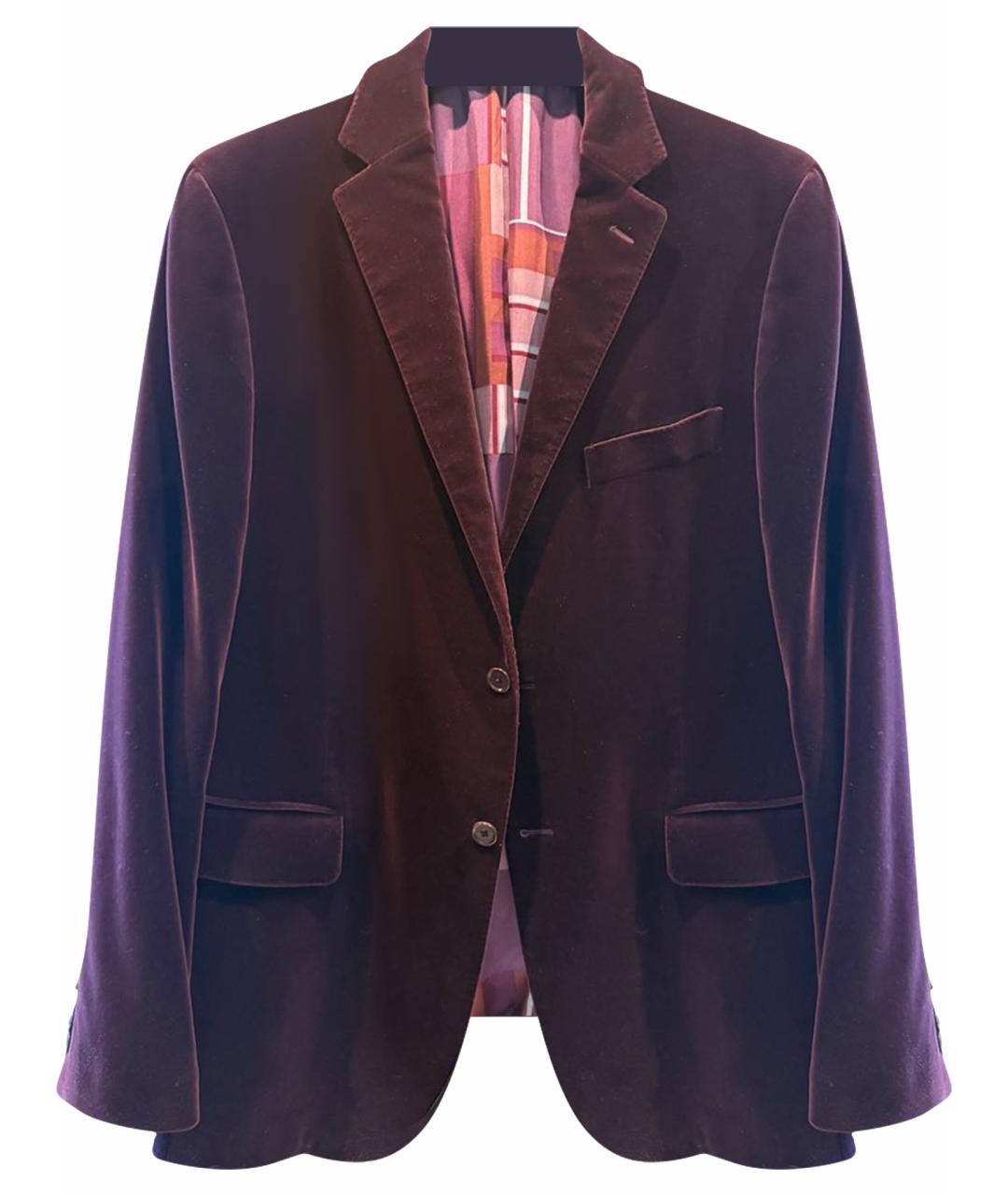 ETRO Бордовый бархатный пиджак, фото 1