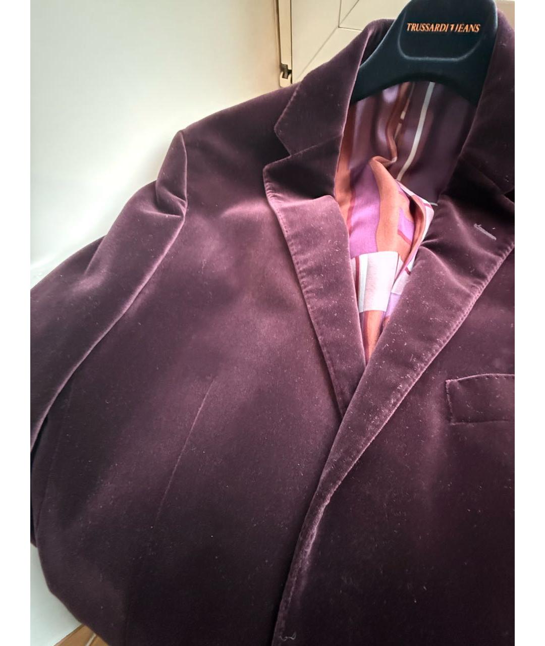 ETRO Бордовый бархатный пиджак, фото 4