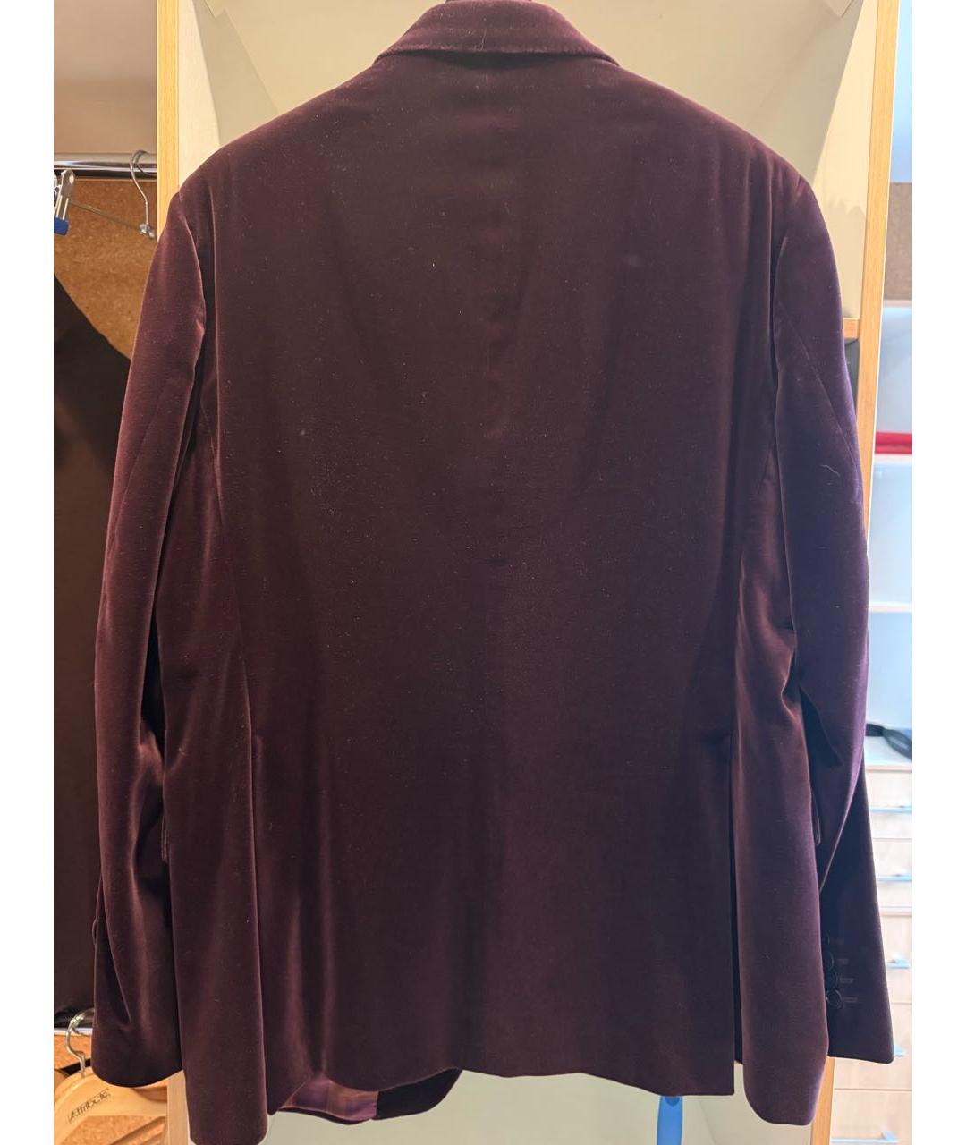 ETRO Бордовый бархатный пиджак, фото 2
