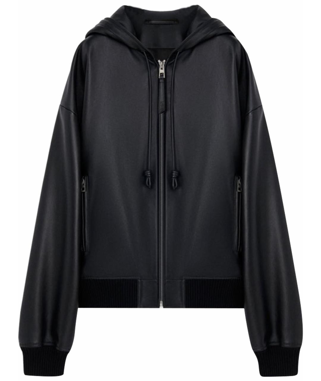 LOEWE Черная кожаная куртка, фото 1