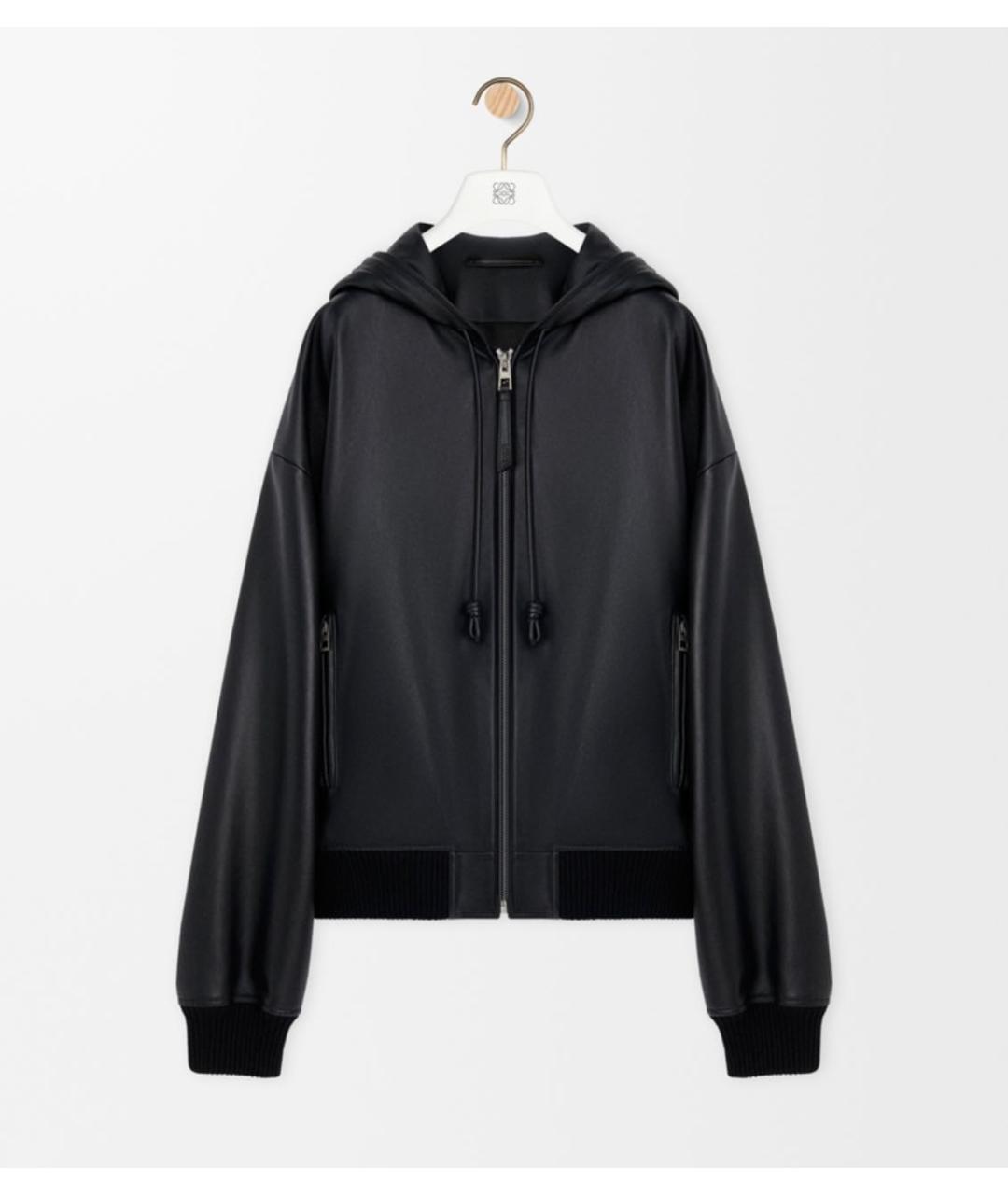 LOEWE Черная кожаная куртка, фото 9