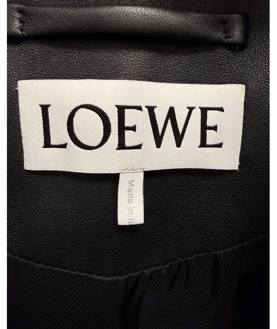 LOEWE Черная кожаная куртка, фото 3