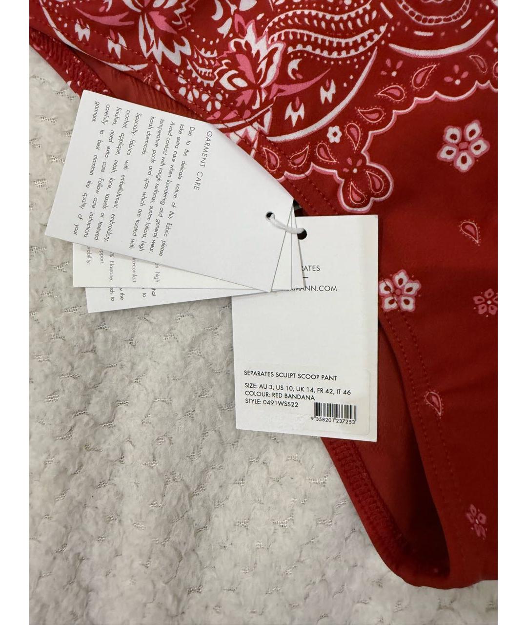 ZIMMERMANN Красный полиамидовый купальник, фото 3