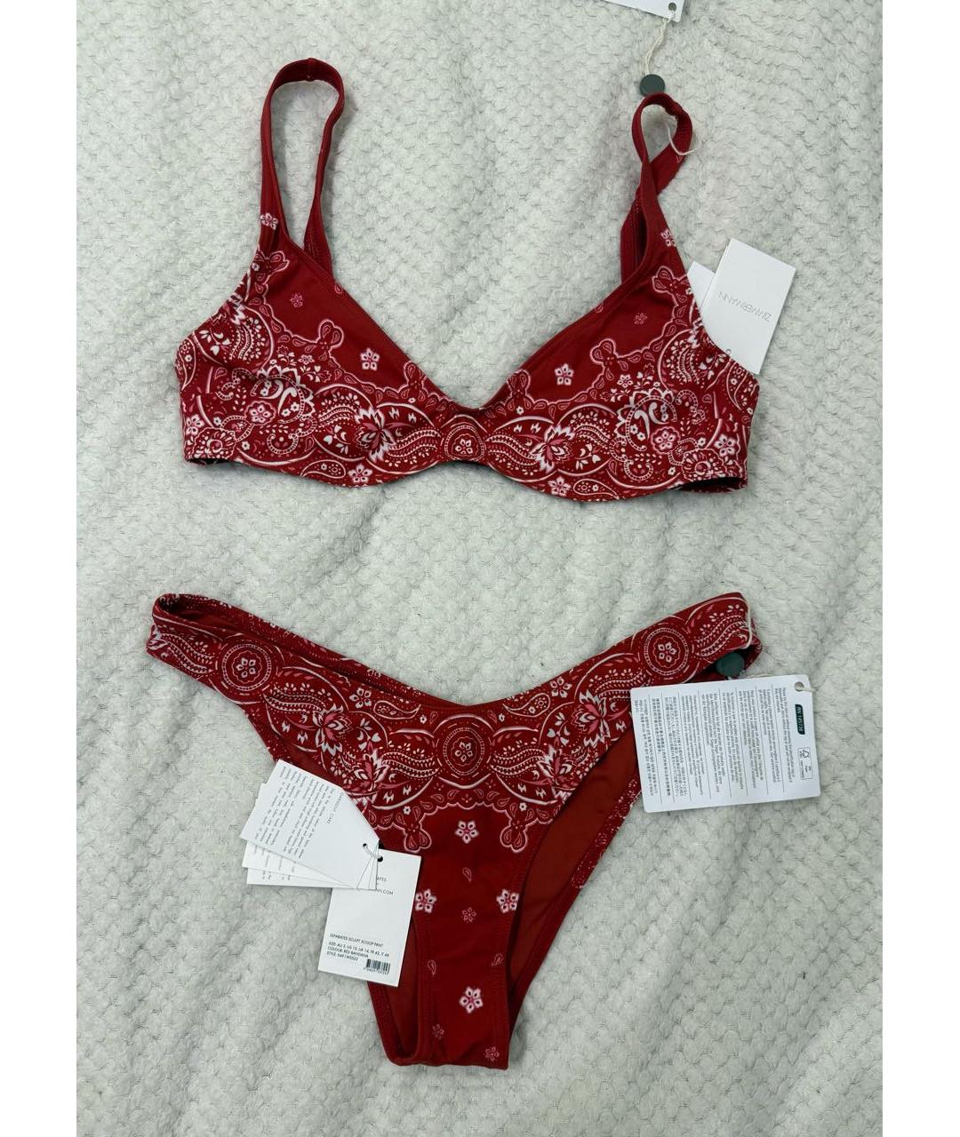 ZIMMERMANN Красный полиамидовый купальник, фото 2