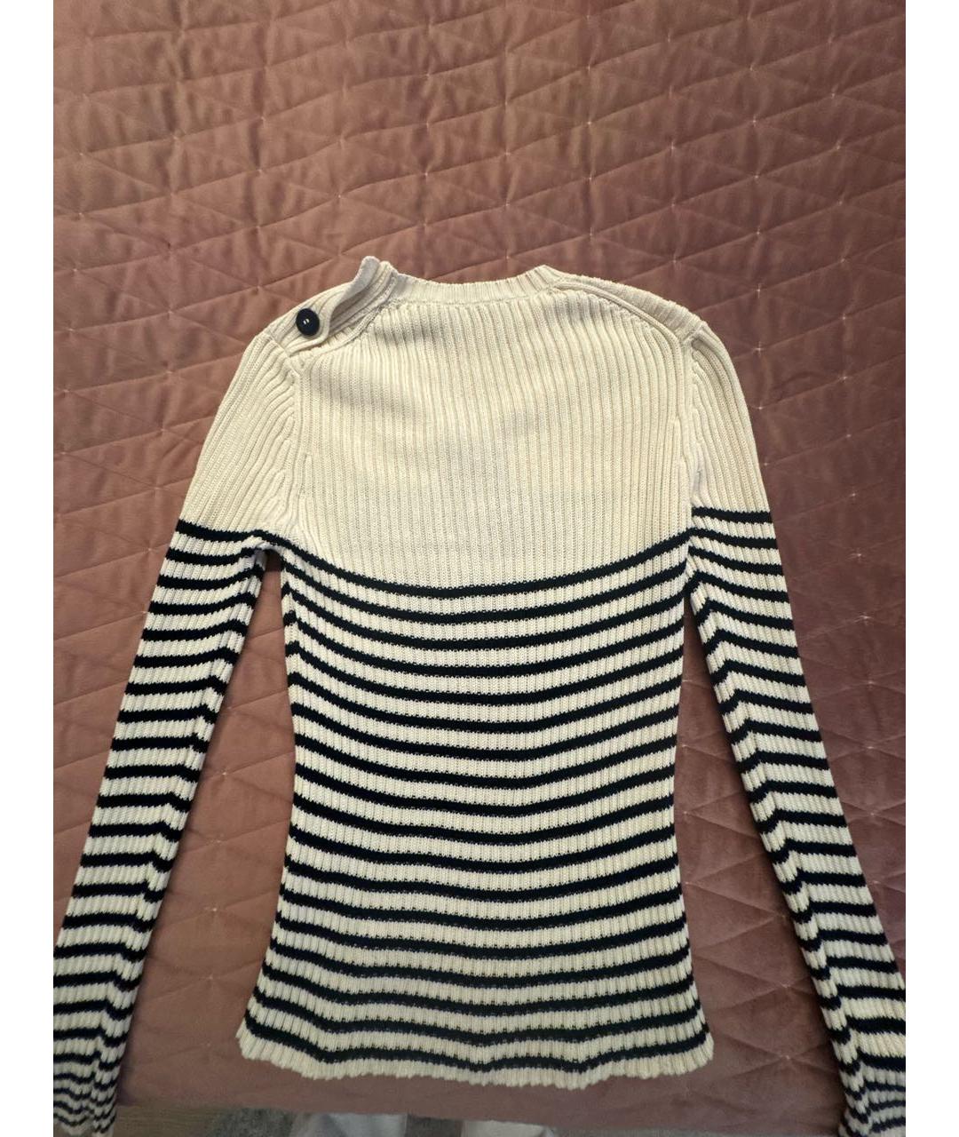 CHRISTIAN DIOR Бежевый хлопковый джемпер / свитер, фото 4