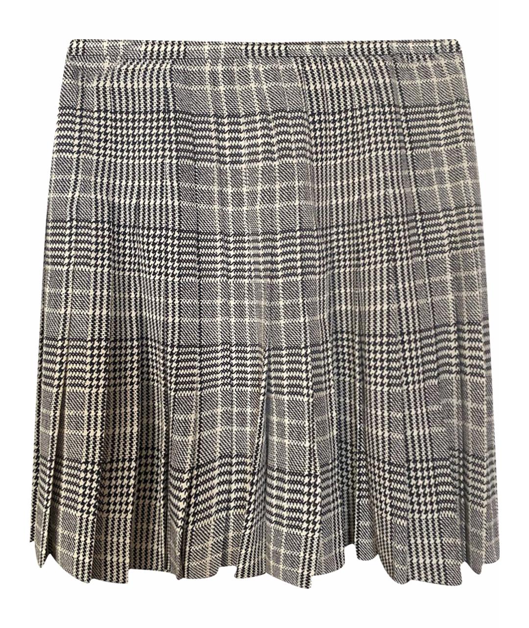 PRADA Черная шелковая юбка мини, фото 1