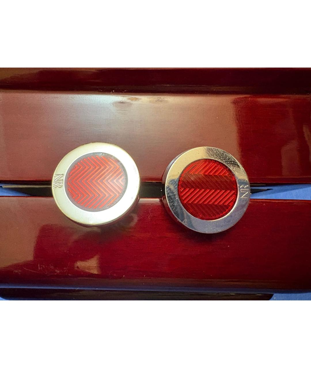 NINA RICCI Серебряные металлические запонки, фото 2