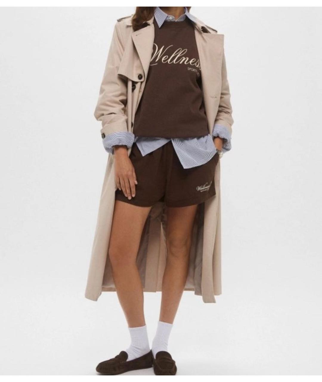 SPORTY AND RICH Коричневый хлопковый спортивные костюмы, фото 8