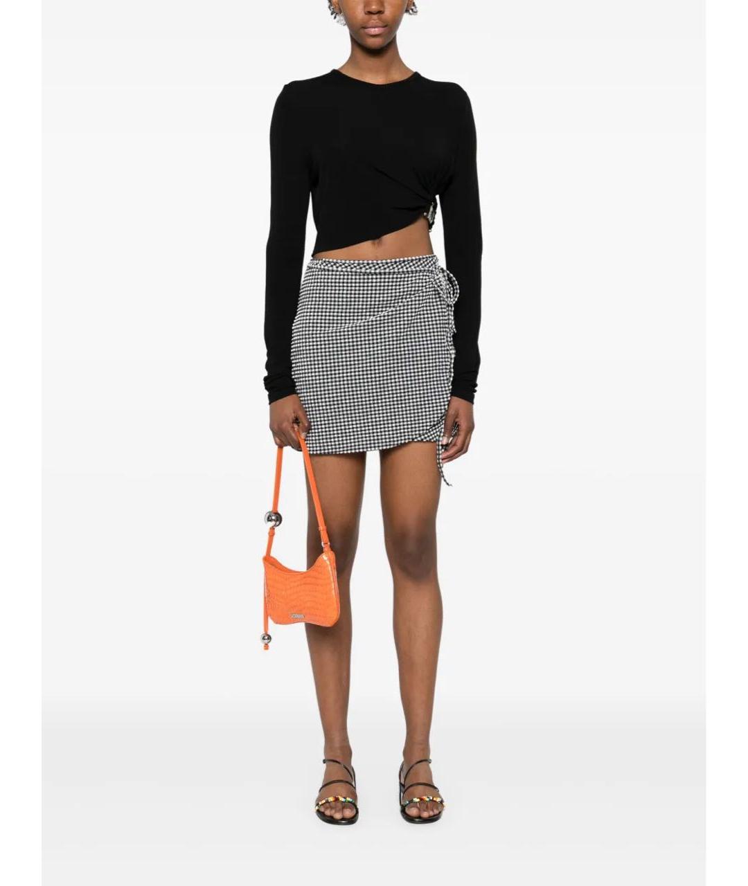 HUNZA G Черная юбка мини, фото 3