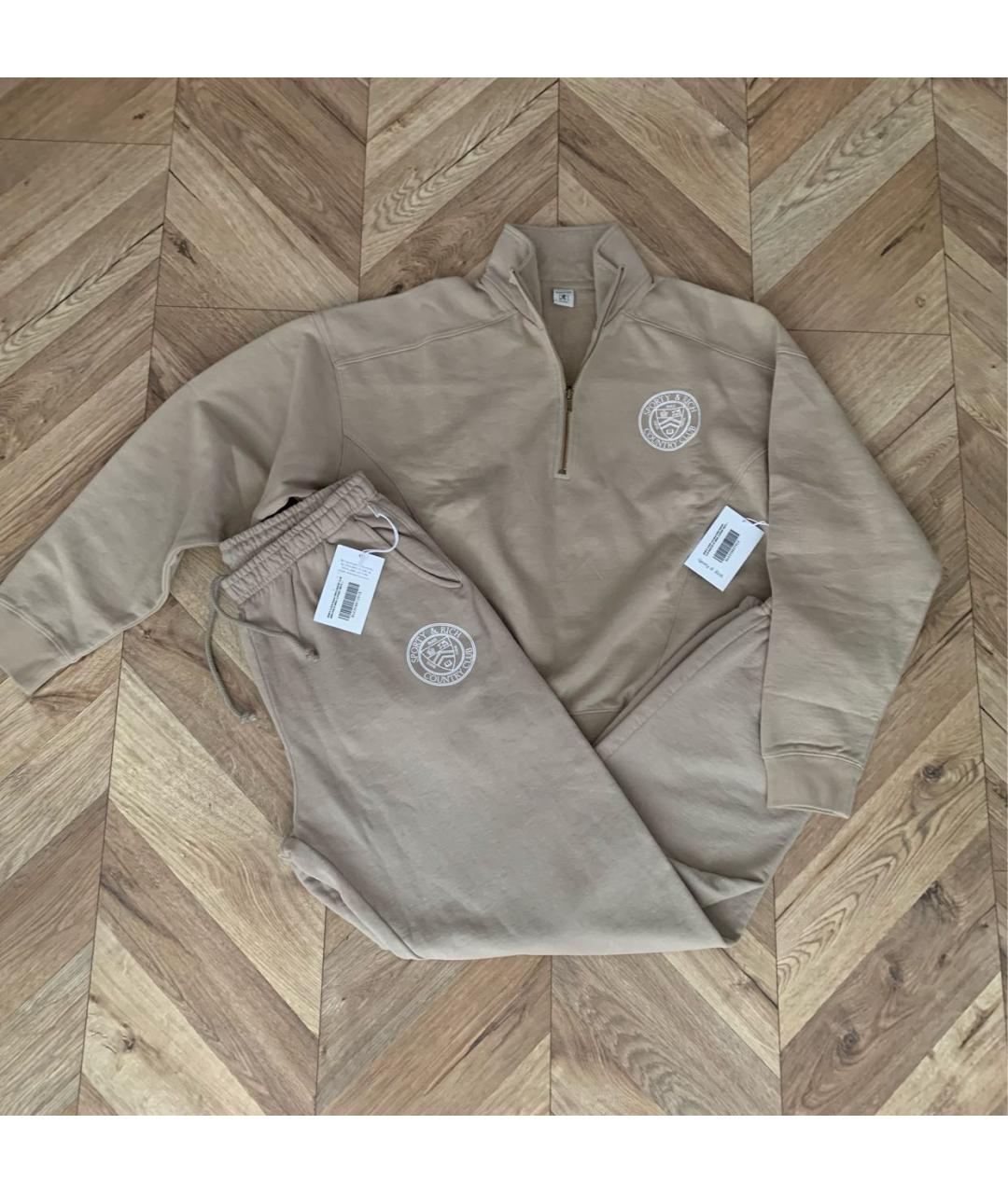 SPORTY AND RICH Бежевый хлопковый спортивные костюмы, фото 4