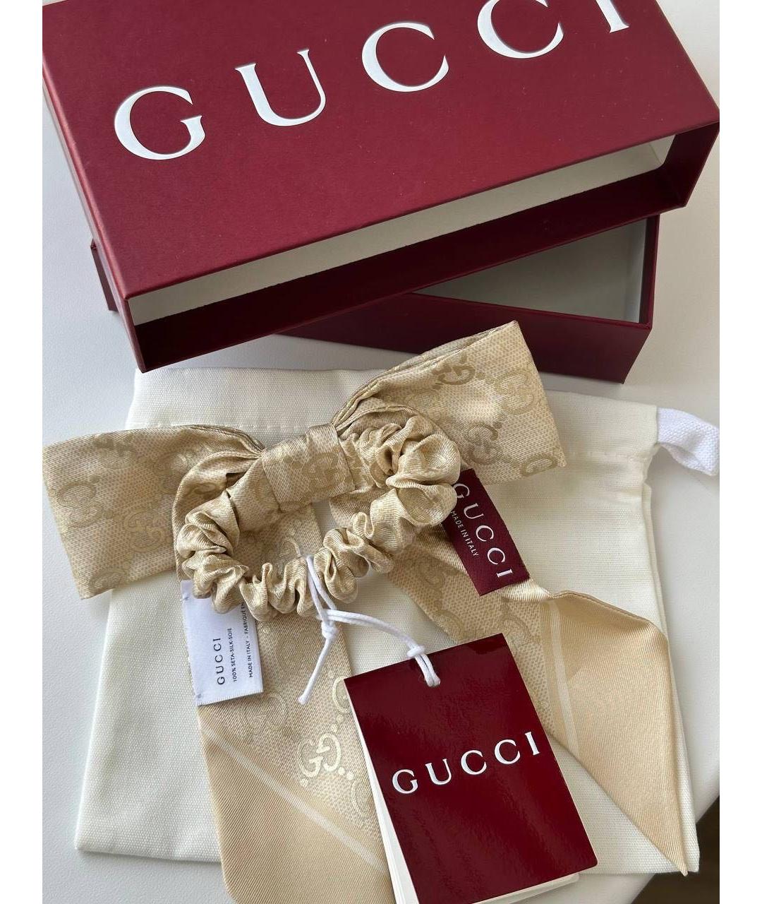 GUCCI Бежевая резинка, фото 3