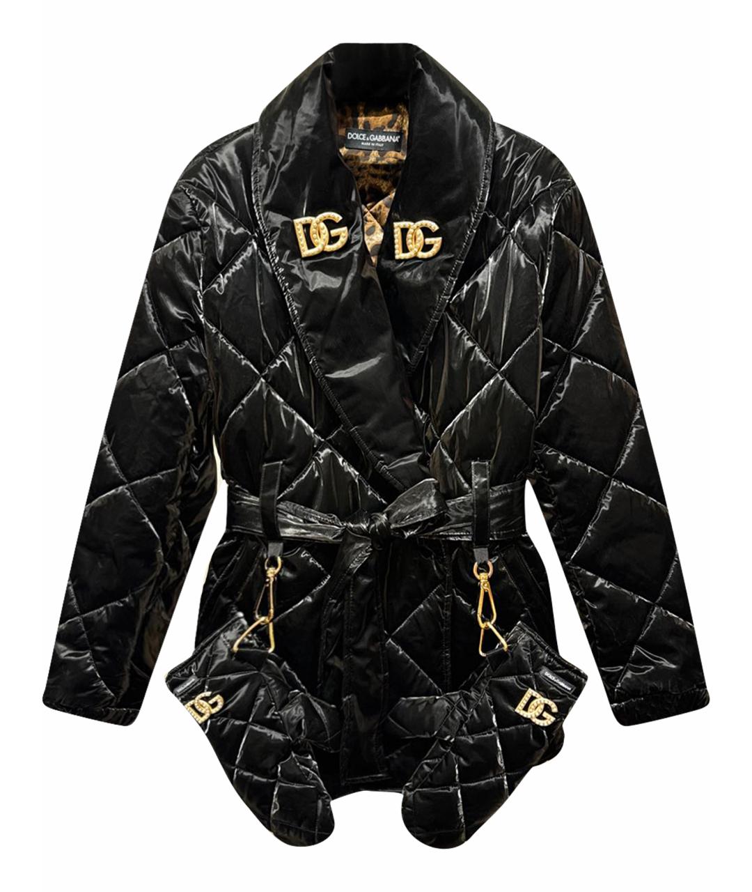 DOLCE&GABBANA Черная полиэстеровая куртка, фото 1