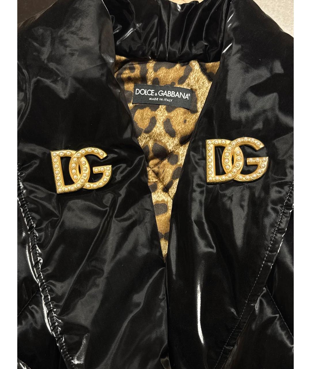 DOLCE&GABBANA Черная полиэстеровая куртка, фото 3