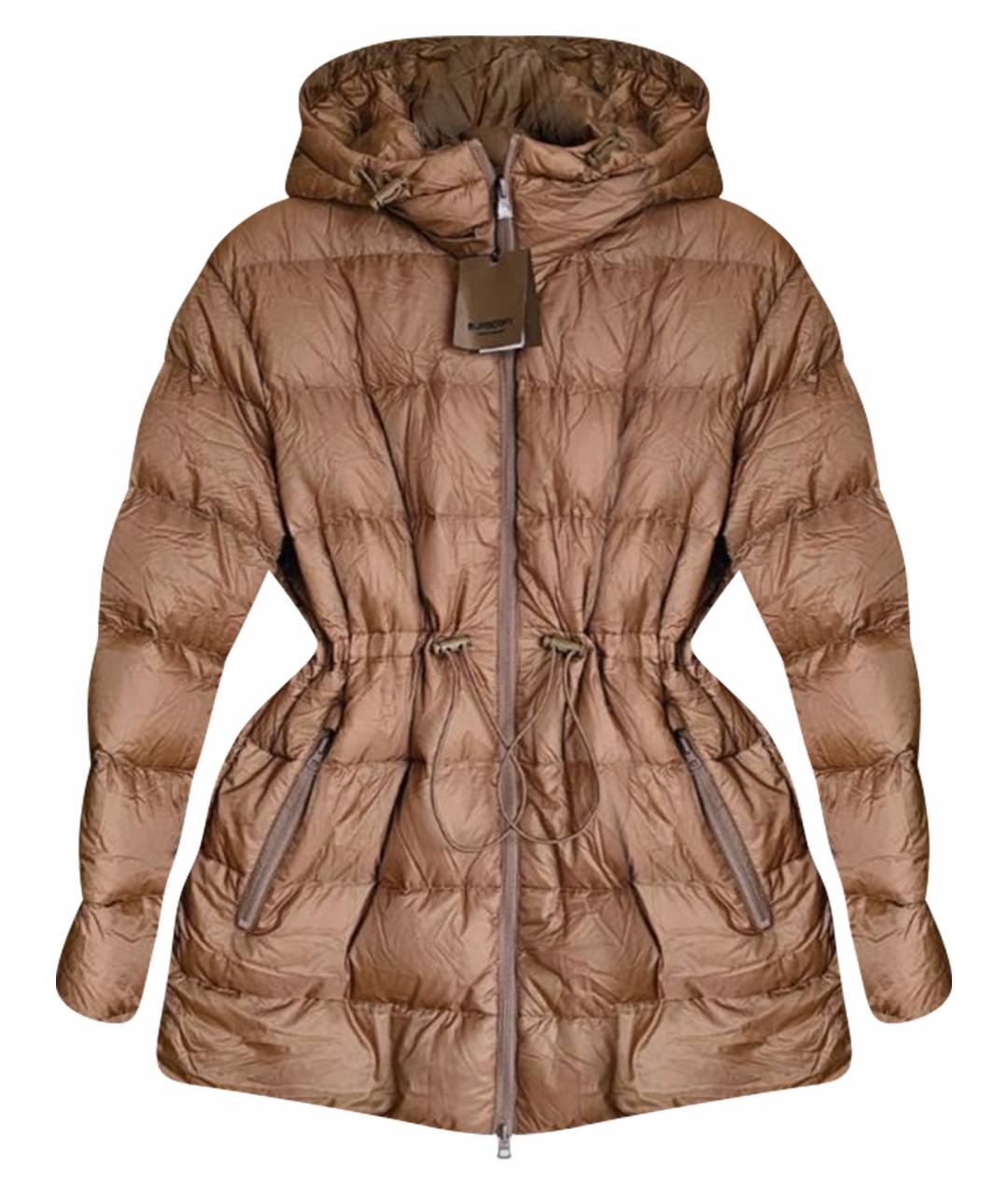 BURBERRY Бежевый полиамидовый пуховик, фото 1