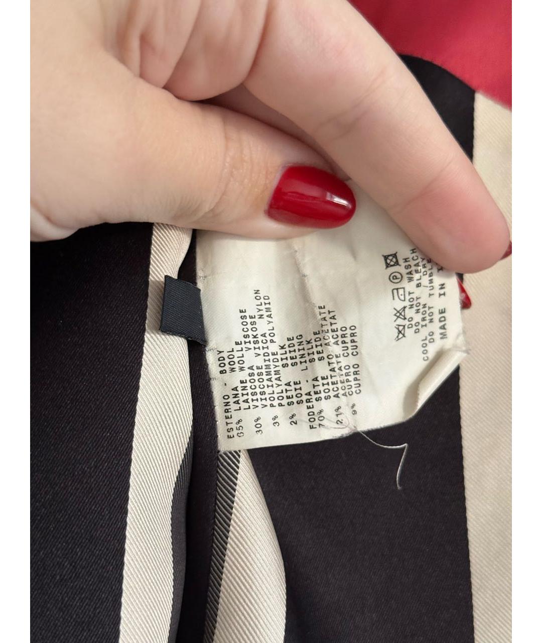 ETRO Черное шерстяное пальто, фото 6