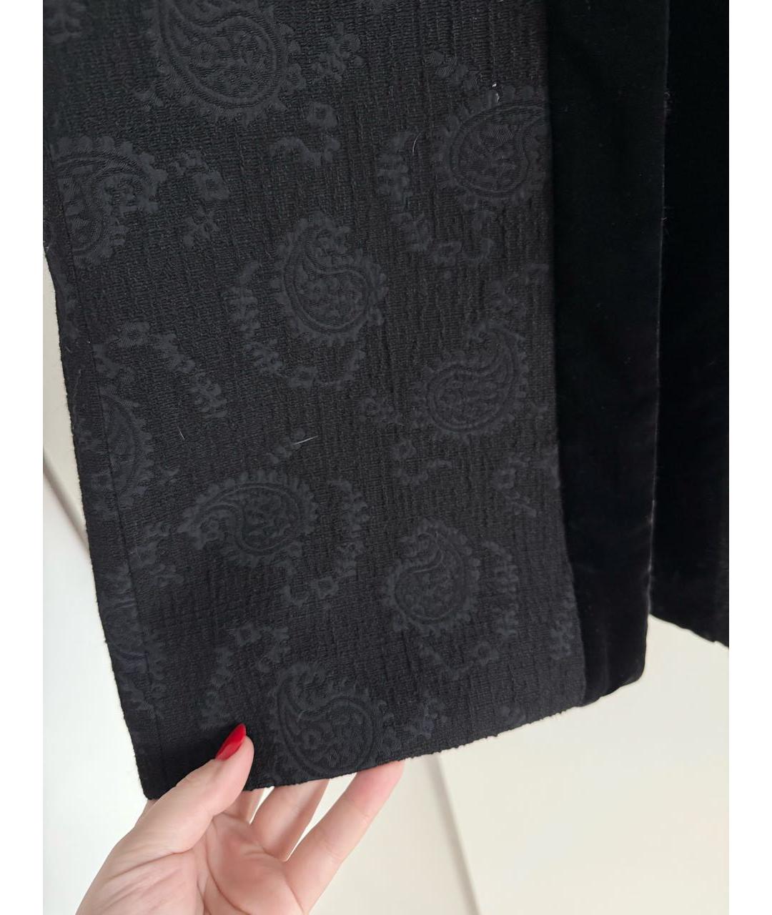 ETRO Черное шерстяное пальто, фото 7