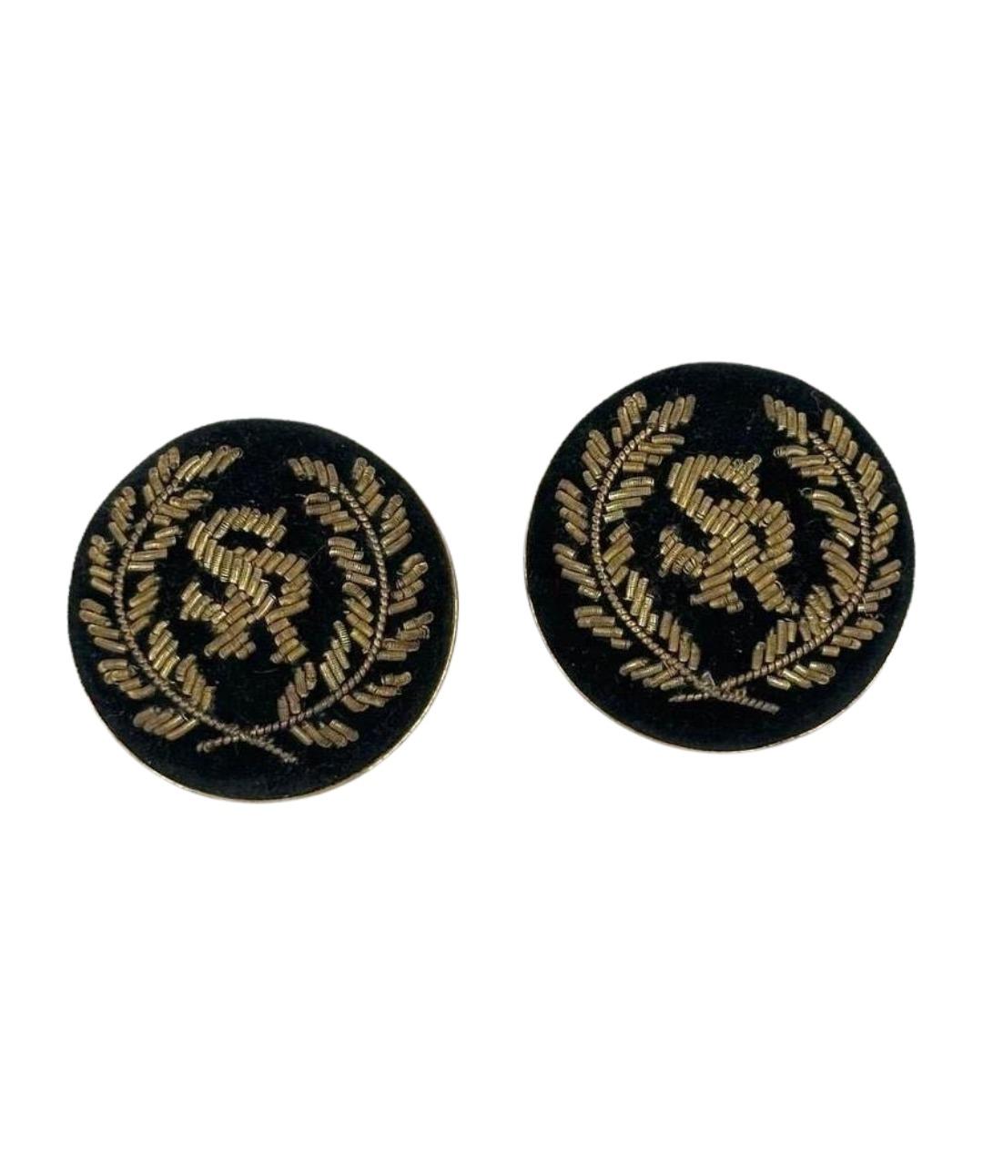 SONIA RYKIEL Черные металлические клипсы, фото 1