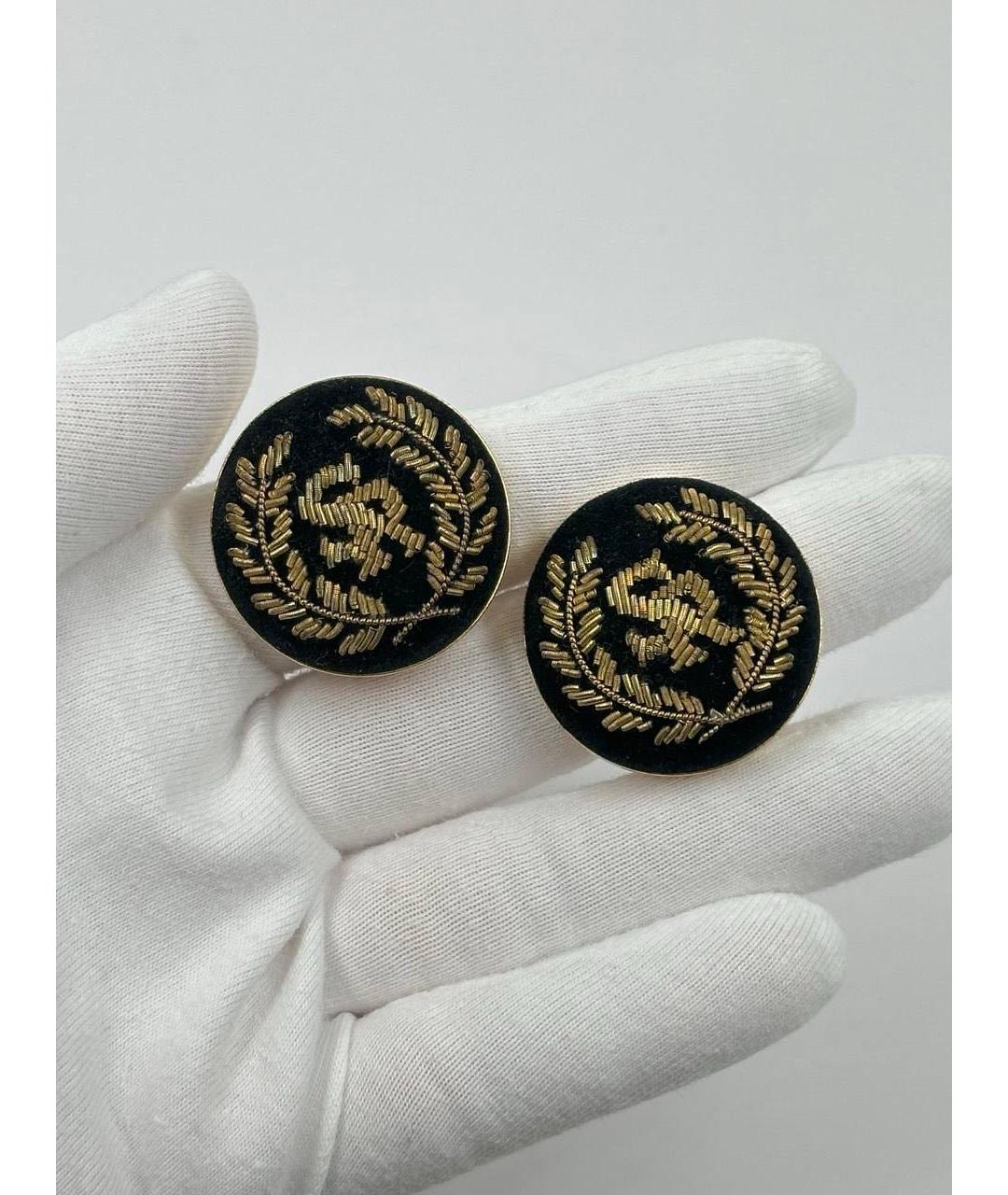 SONIA RYKIEL Черные металлические клипсы, фото 2