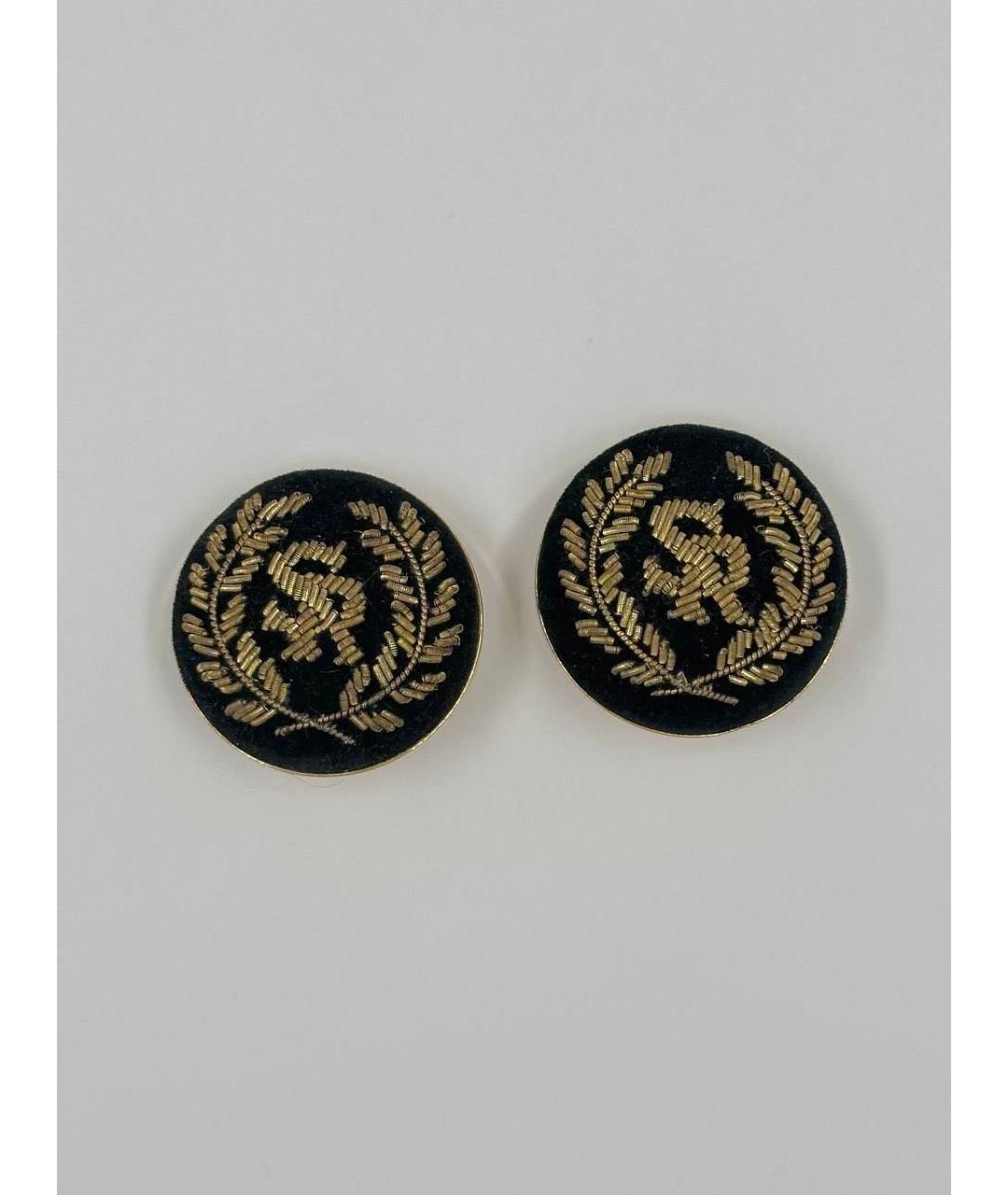 SONIA RYKIEL Черные металлические клипсы, фото 8