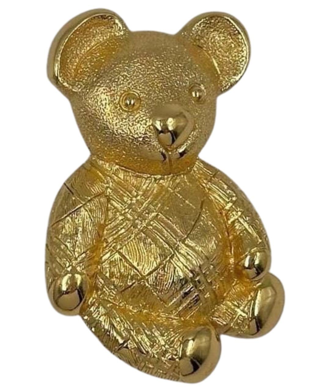 BURBERRY Золотая металлическая булавка / брошь, фото 1