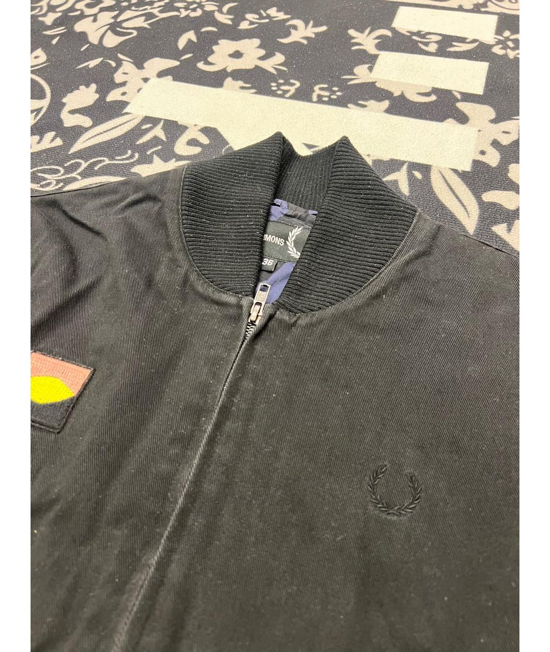 RAF SIMONS Черная хлопковая куртка, фото 2