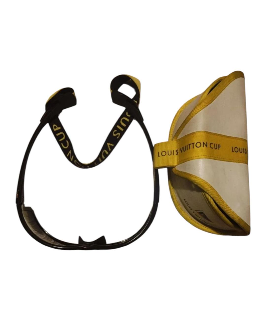 LOUIS VUITTON Черные пластиковые солнцезащитные очки, фото 7