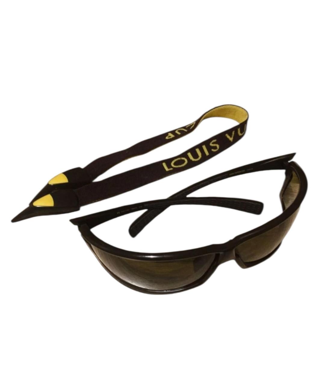 LOUIS VUITTON Черные пластиковые солнцезащитные очки, фото 4