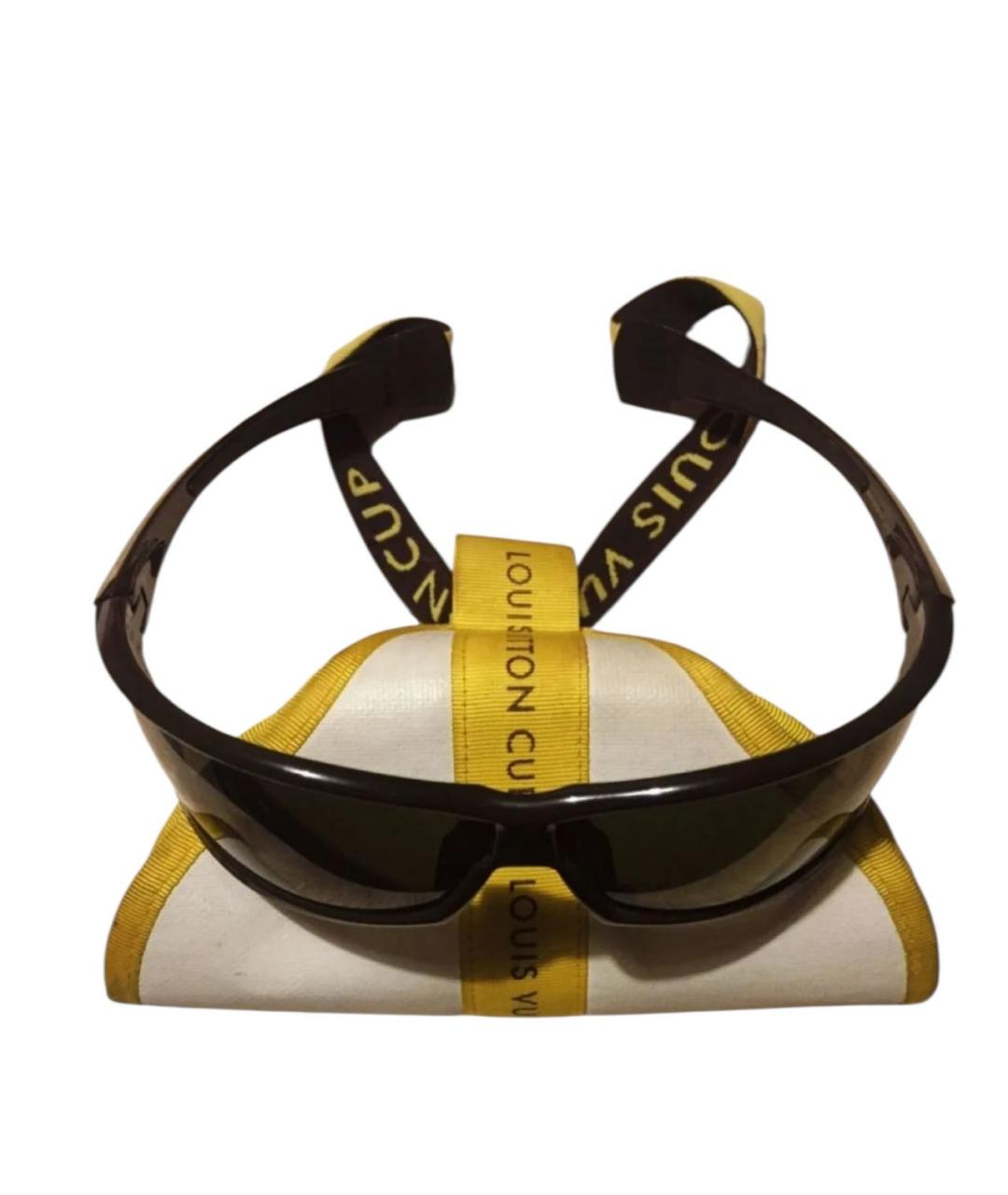 LOUIS VUITTON Черные пластиковые солнцезащитные очки, фото 6