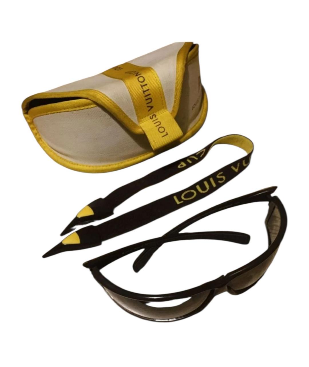 LOUIS VUITTON Черные пластиковые солнцезащитные очки, фото 5