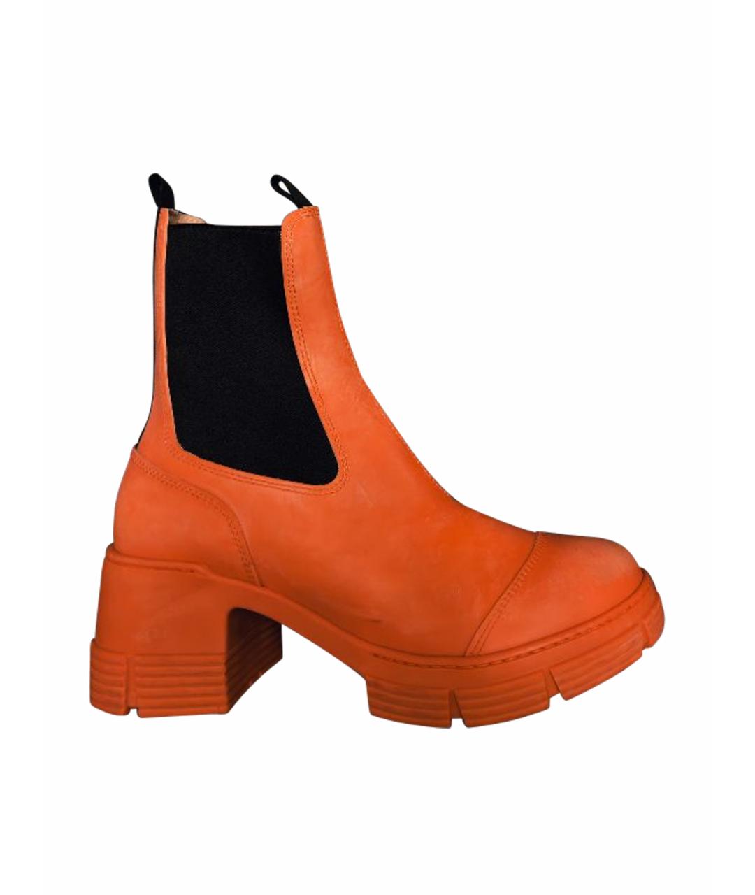 GANNI Красные резиновые сапоги, фото 1