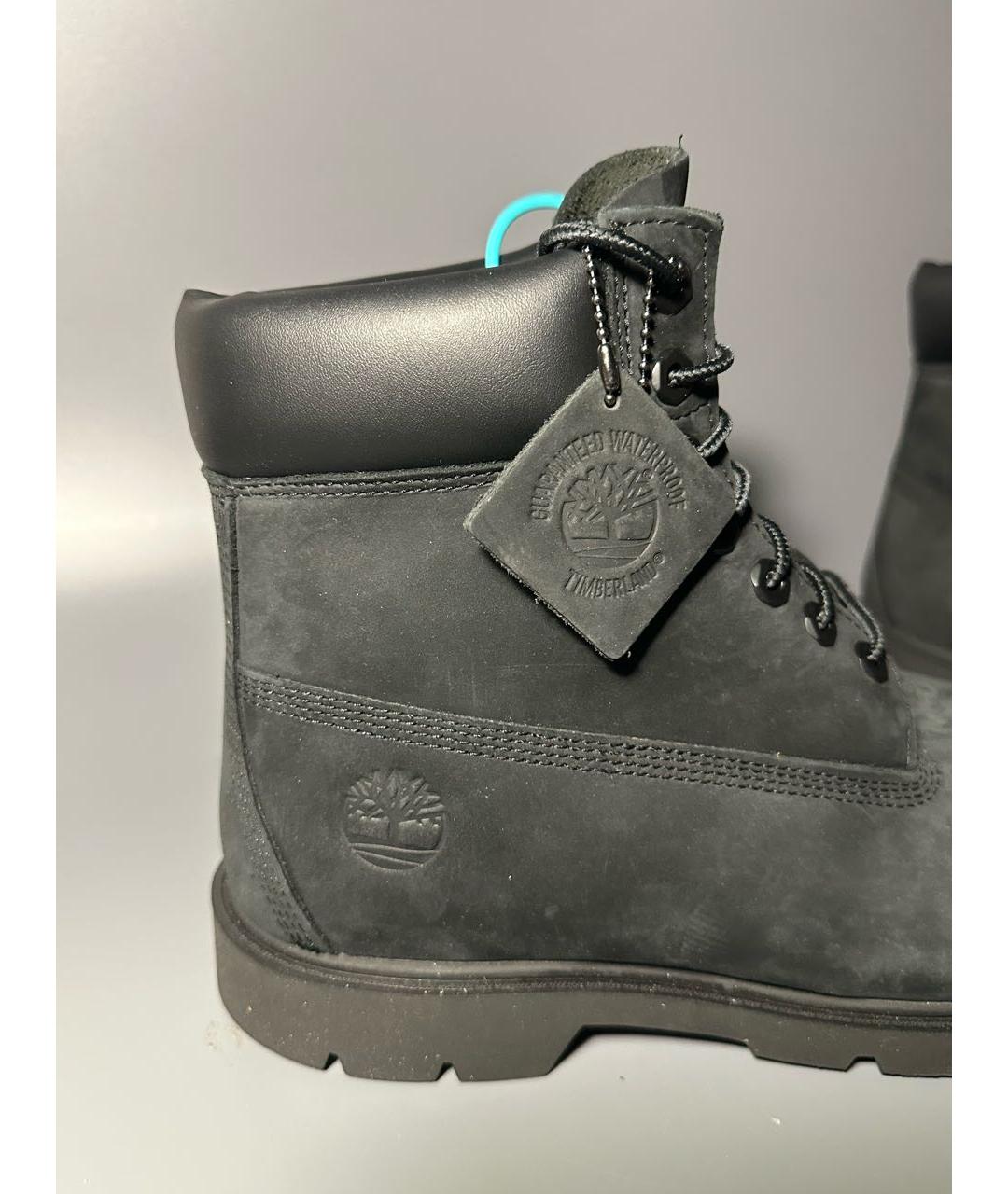 TIMBERLAND Черные нубуковые высокие ботинки, фото 7