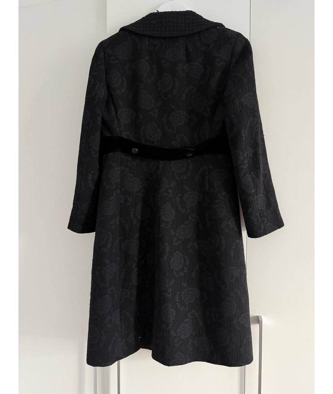 ETRO Черное шерстяное пальто, фото 2