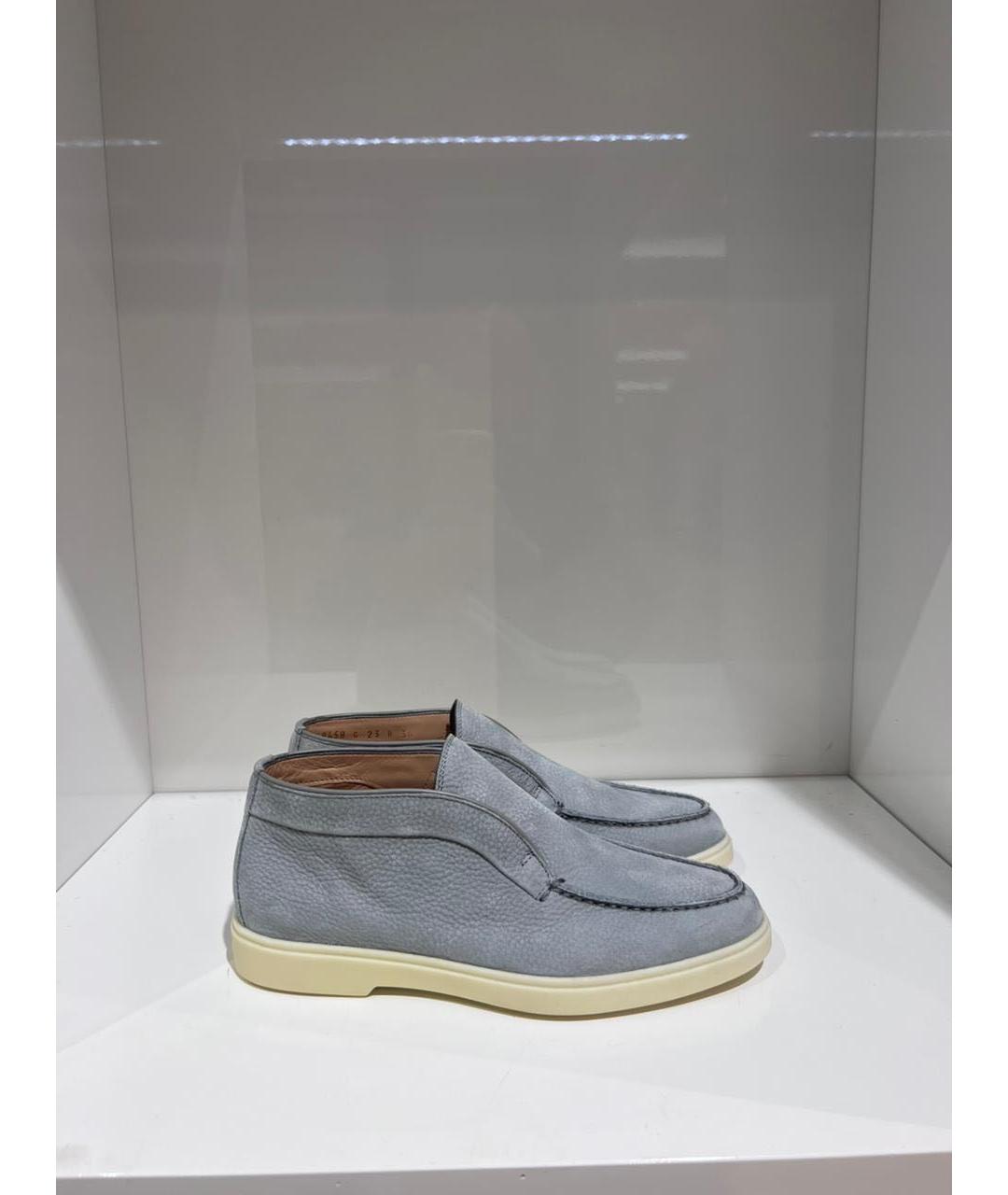 SANTONI Серые лоферы, фото 4