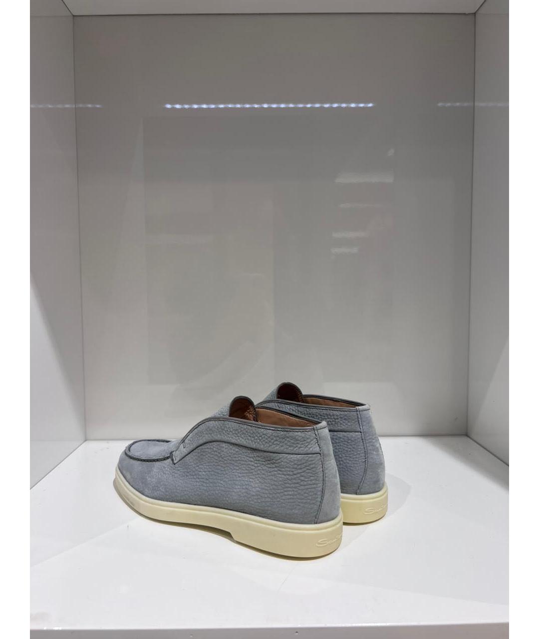 SANTONI Серые лоферы, фото 3