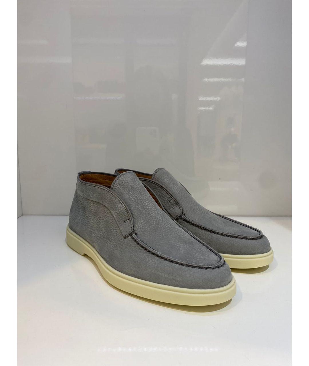 SANTONI Серые лоферы, фото 2