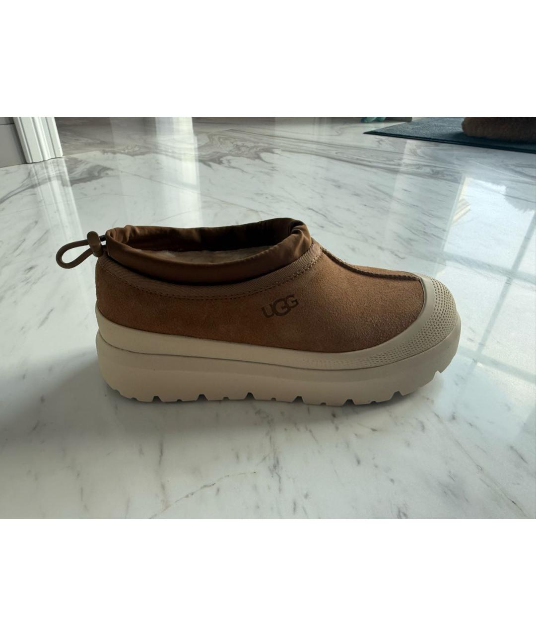 UGG AUSTRALIA Горчичные замшевые полусапоги, фото 7