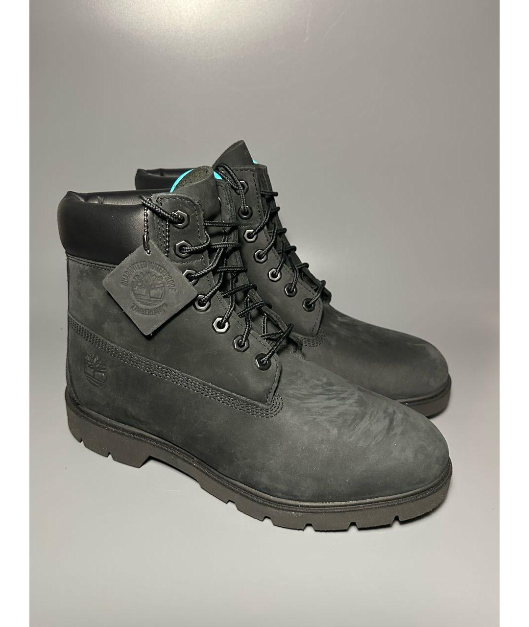 TIMBERLAND Черные нубуковые высокие ботинки, фото 5