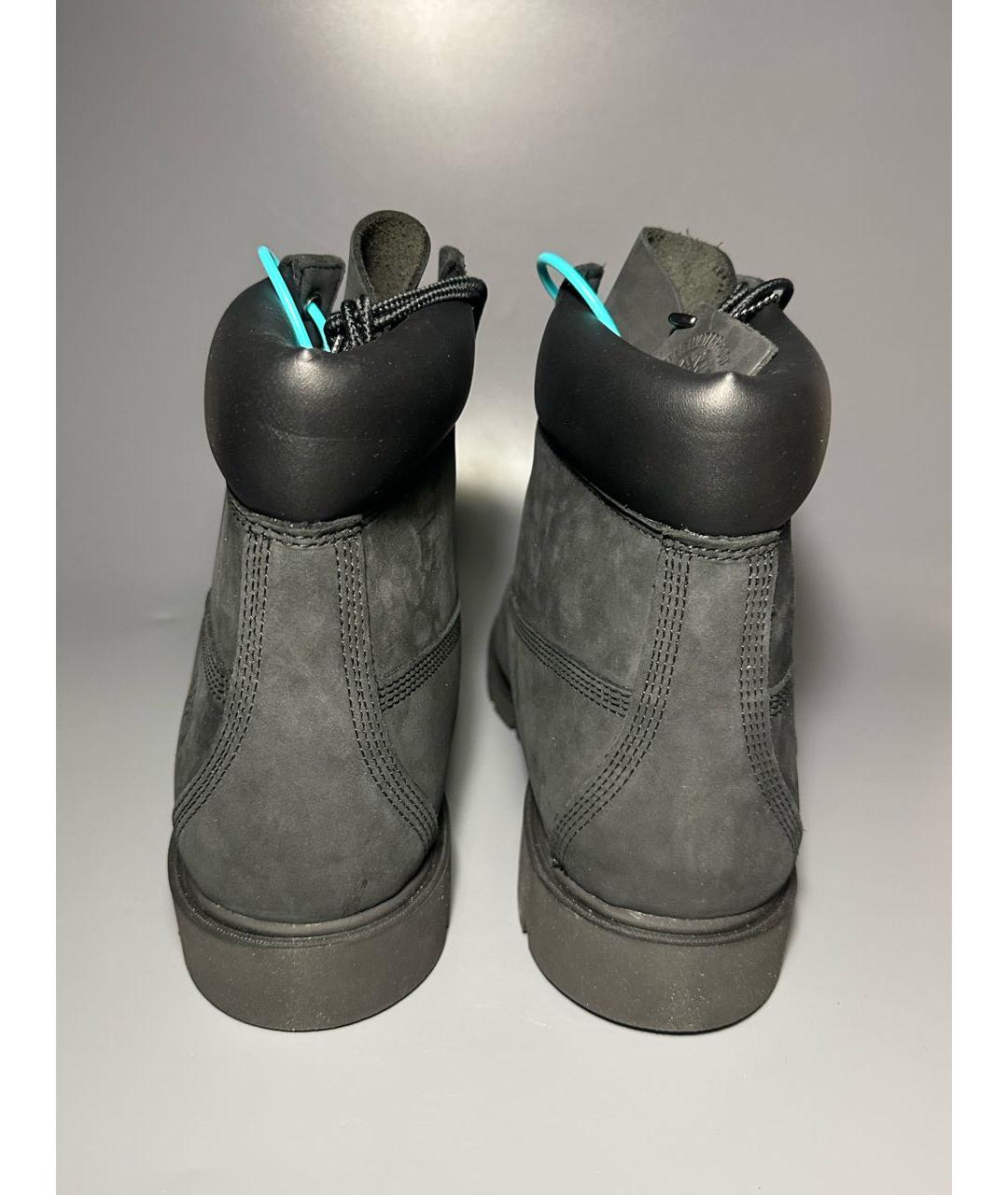 TIMBERLAND Черные нубуковые высокие ботинки, фото 4