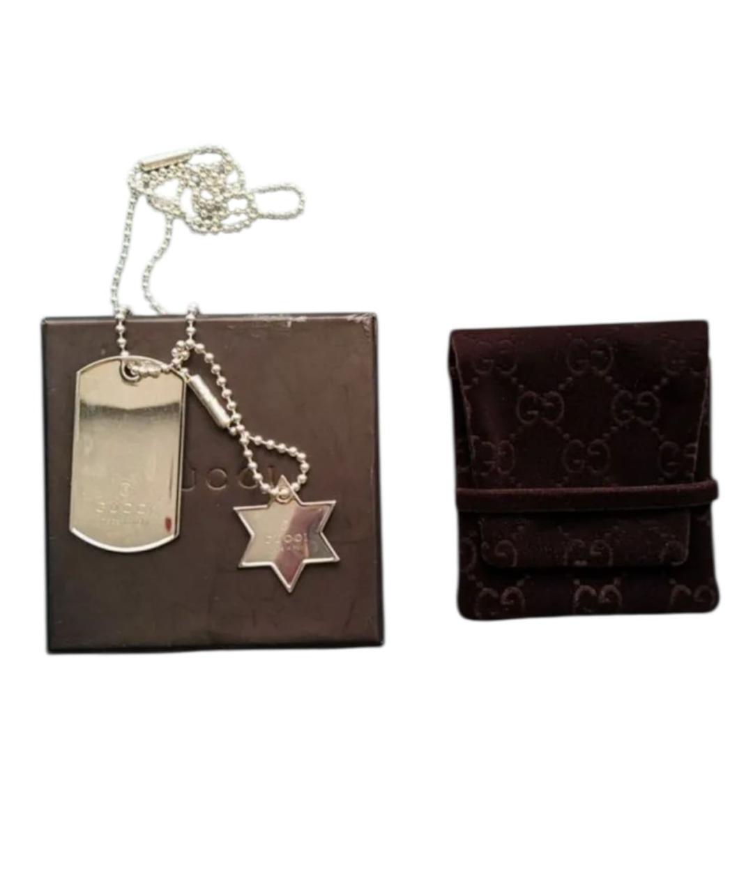 GUCCI Серебряная серебряная подвеска, фото 4