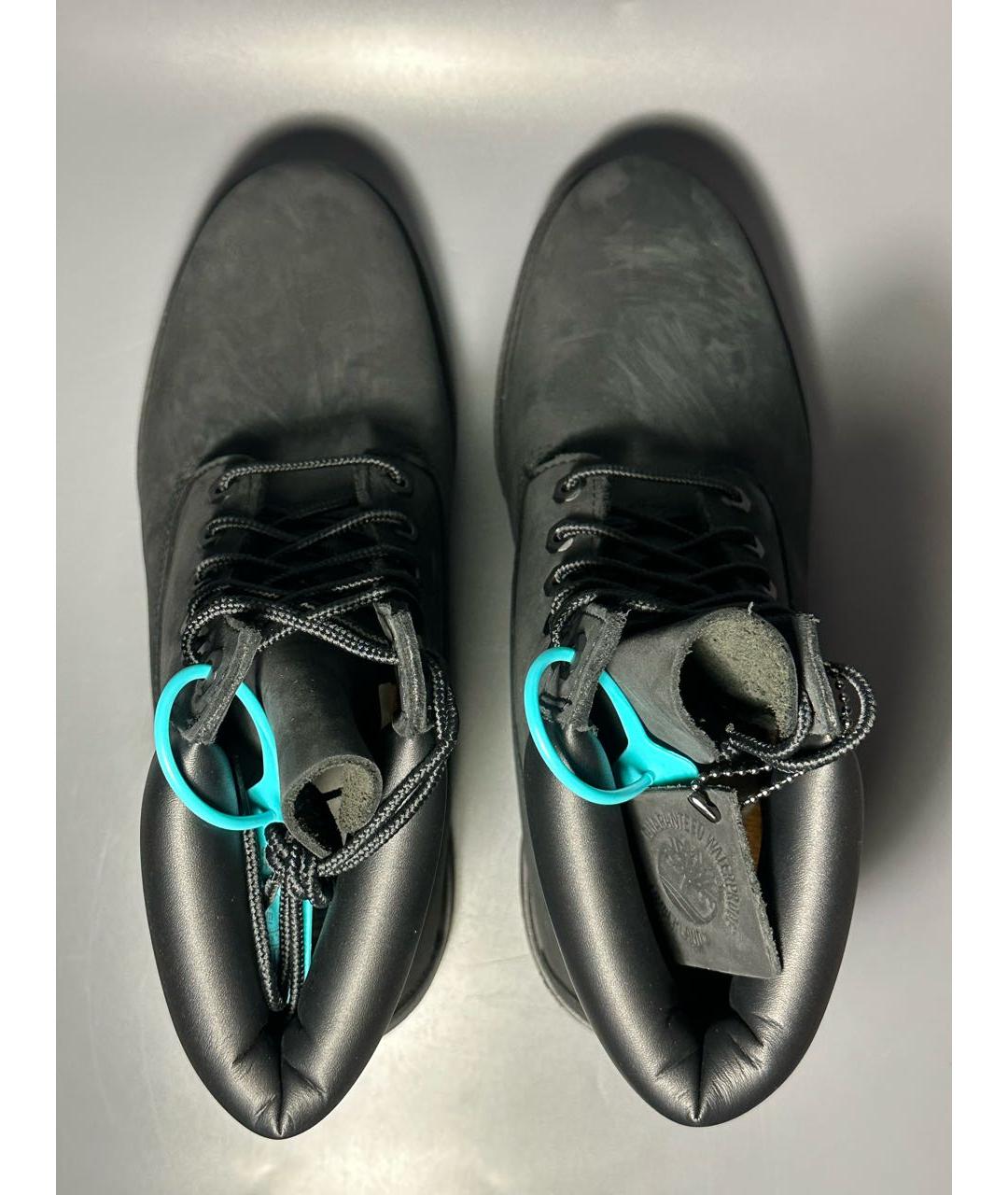 TIMBERLAND Черные нубуковые высокие ботинки, фото 3