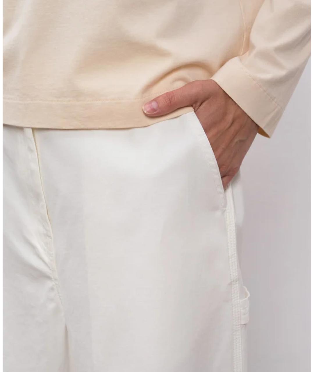 THE ROW Белые прямые брюки, фото 5