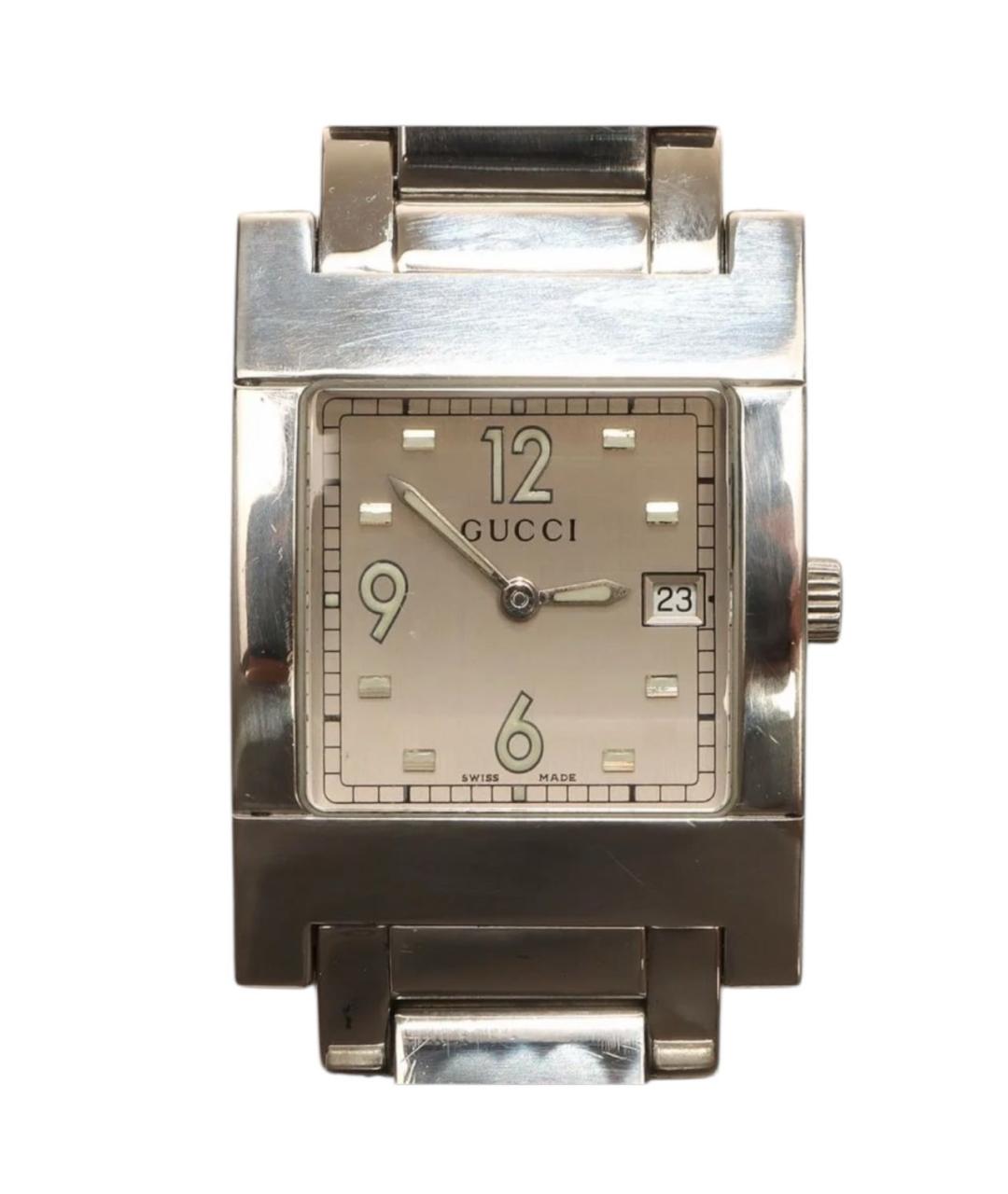 GUCCI Серебряные стальные часы, фото 6