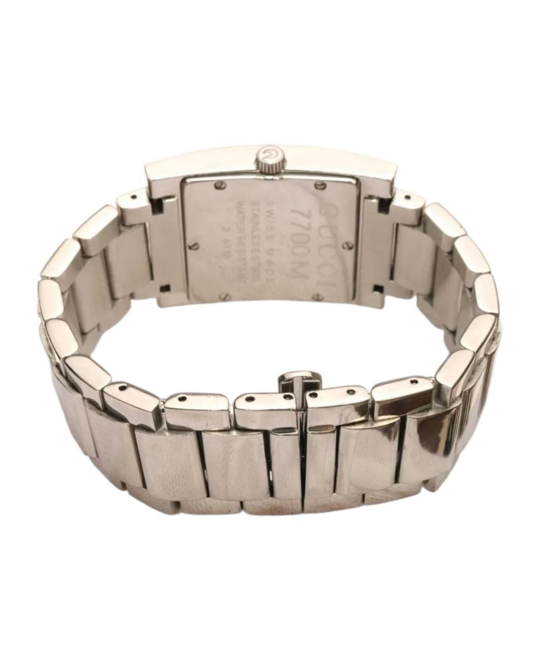 GUCCI Серебряные стальные часы, фото 4